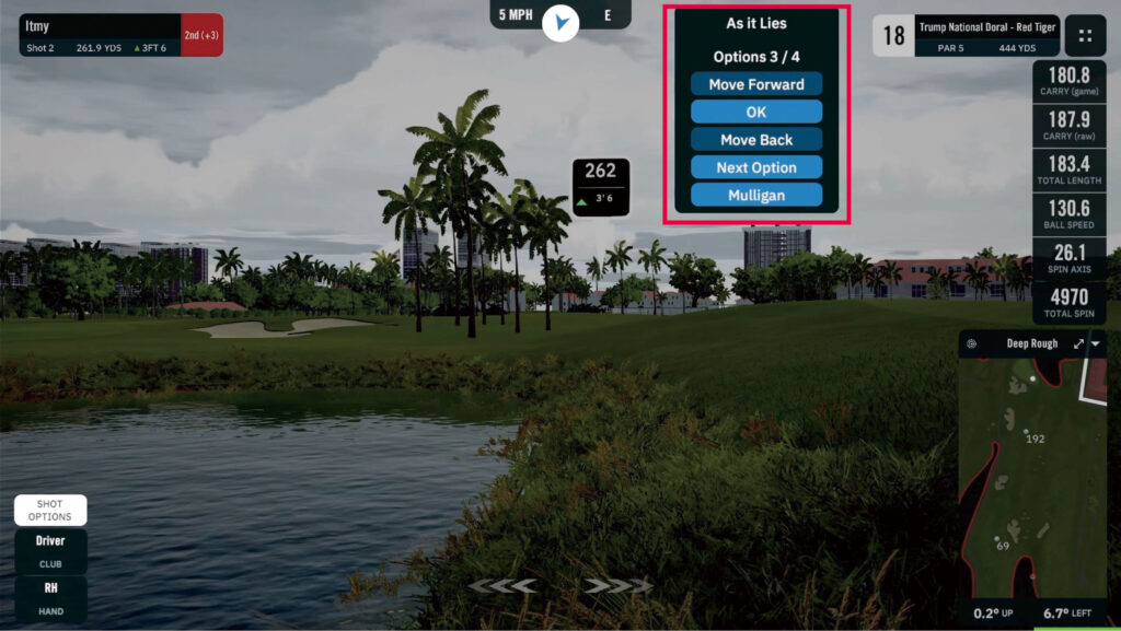 OB・ペナルティ時の選択画面