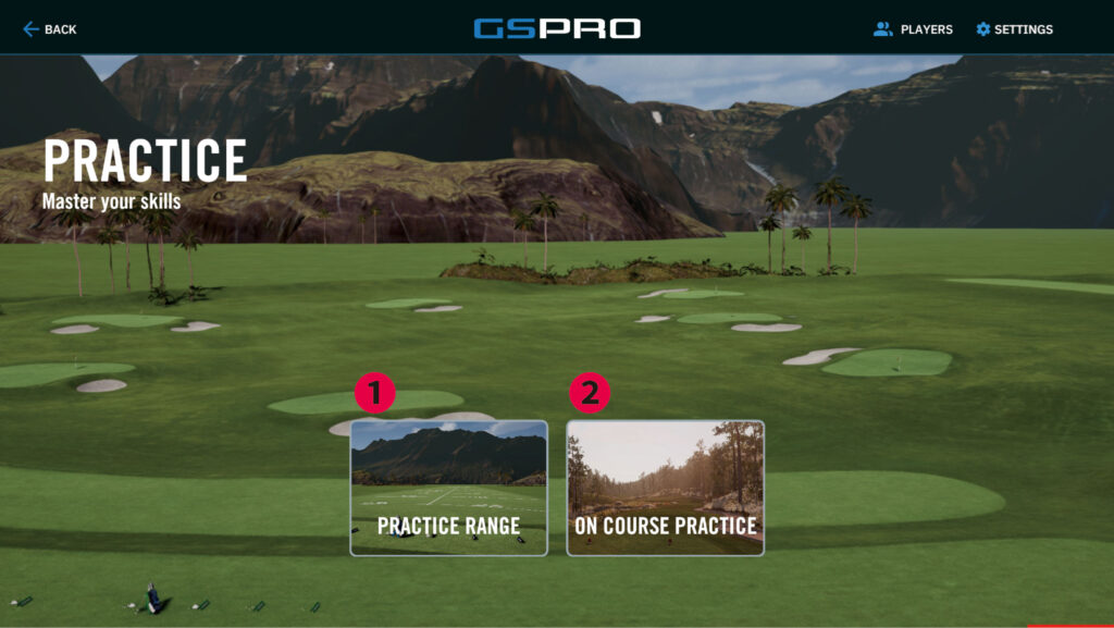 練習モード選択画面