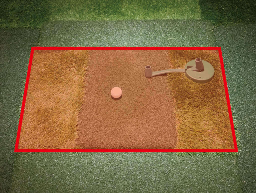 ボールの検知範囲 — 赤枠エリア