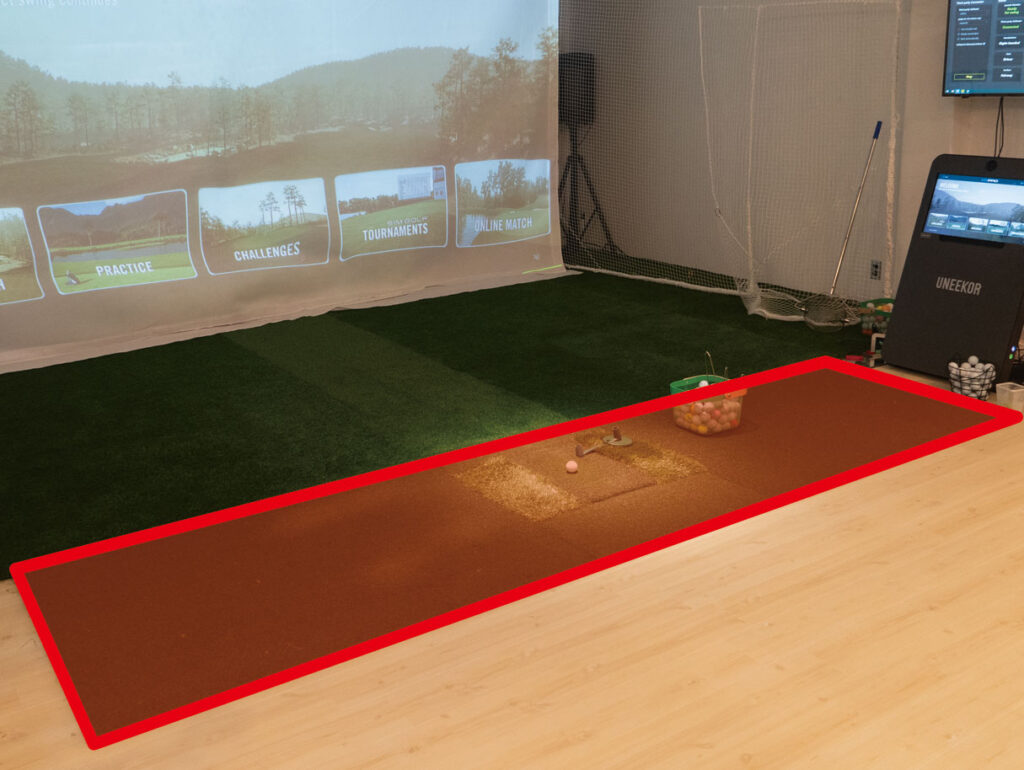 スイングは打席のみ — 打席エリア