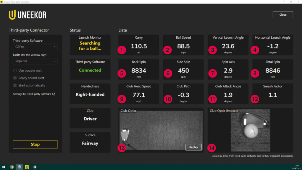 UNEEKOR Launcher画面